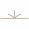 Ekena Millwork Richland Smooth Timber Gable Bracket, Douglas Fir, 108"W x 31 1/2"H x 3 1/2"D x 3 1/2"F, 7/12 Pitch GBW108X31X0404RIC00SDF - alternate 1